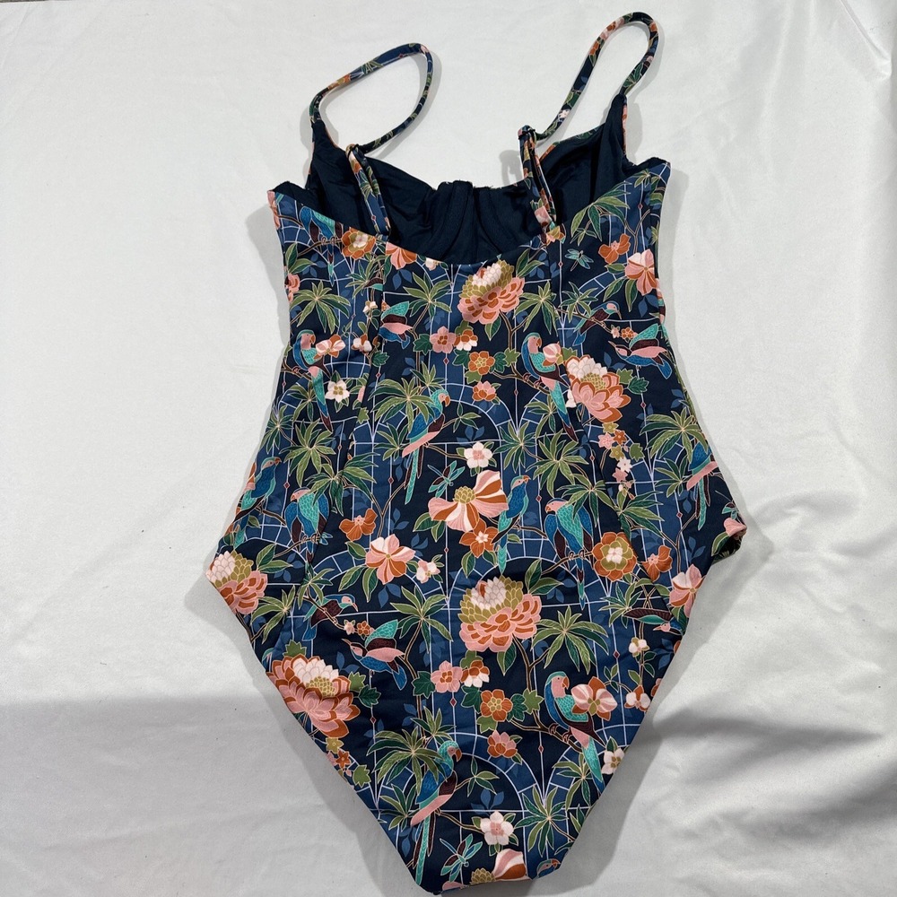 NEW $245 Onia [ XS ] Chelsea One Piece Swimsuit in Navy Multi Jungle Mosaic 7062 - Picture 11 of 16